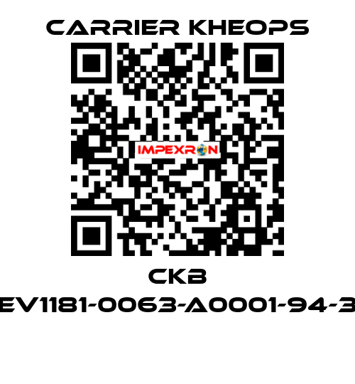 CKB CEV1181-0063-A0001-94-38  Carrier Kheops