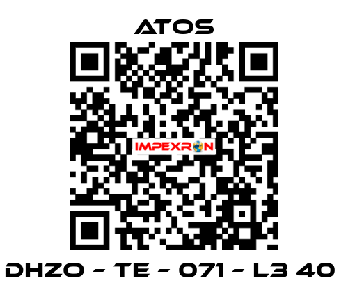 DHZO – TE – 071 – L3 40  Atos