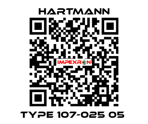 Type 107-025 05  Hartmann