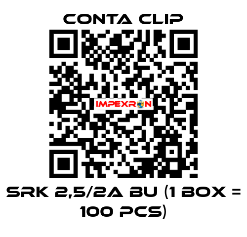 SRK 2,5/2A BU (1 box = 100 pcs) Conta Clip