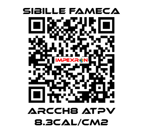 ARCCH8 ATPV 8.3CAL/CM2 Sibille Fameca