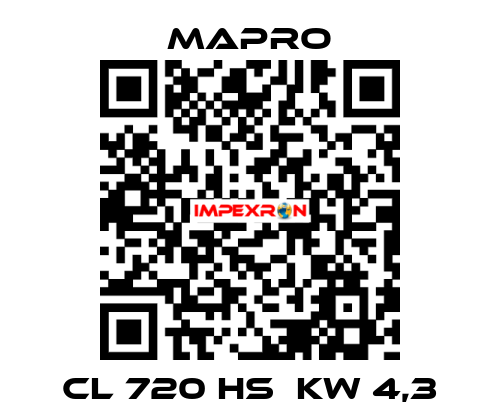 CL 720 HS  kW 4,3 Mapro