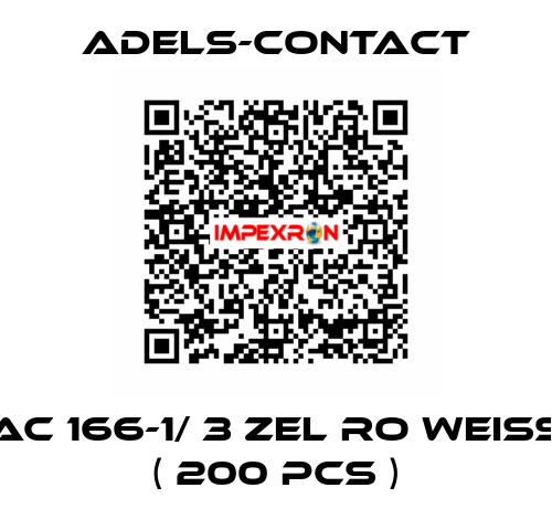 AC 166-1/ 3 ZEL RO weiß ( 200 pcs ) Adels-Contact