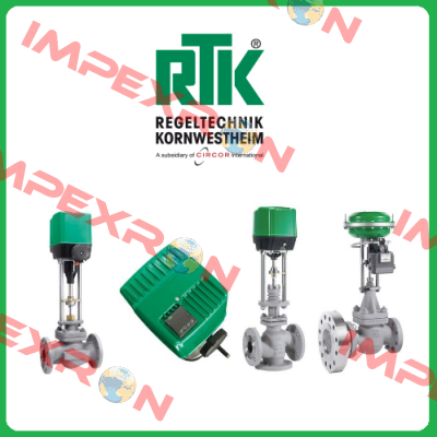 REact 30E-074 with actuator and valve. RTK Regeltechnik