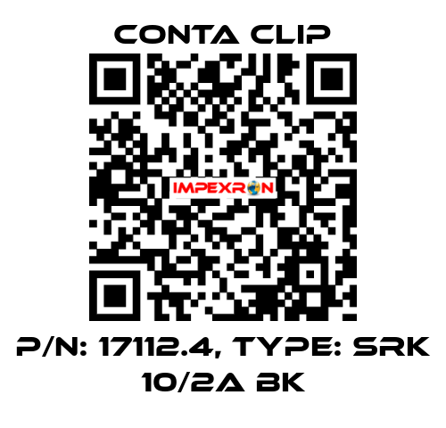 P/N: 17112.4, Type: SRK 10/2A BK Conta Clip