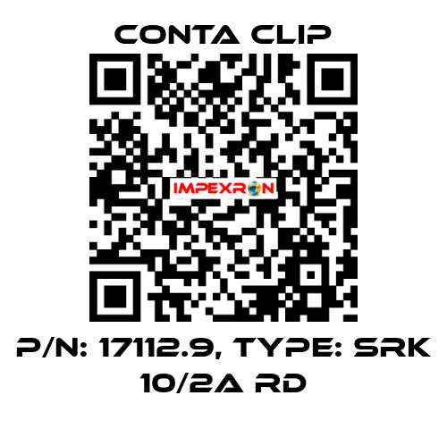 P/N: 17112.9, Type: SRK 10/2A RD Conta Clip