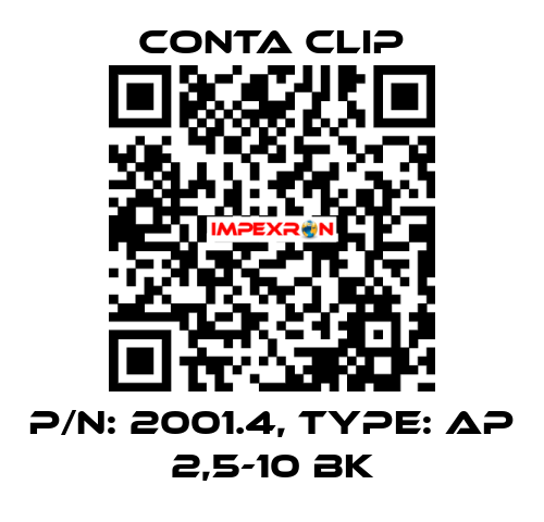 P/N: 2001.4, Type: AP 2,5-10 BK Conta Clip