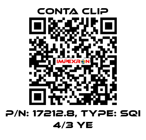 P/N: 17212.8, Type: SQI 4/3 YE Conta Clip