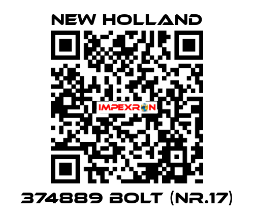 374889 bolt (Nr.17) new holland