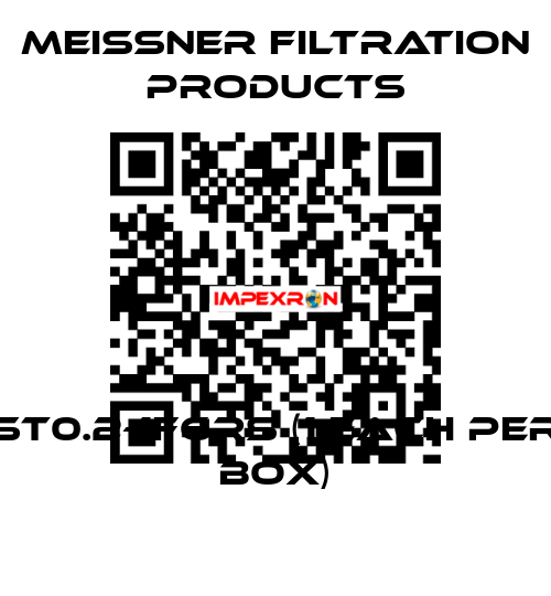 ST0.2-1F6RS (1 each per box) Meissner Filtration Products