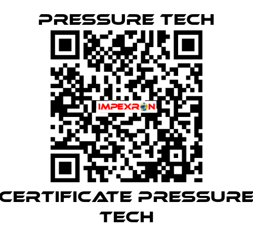 Certificate Pressure Tech Pressure Tech