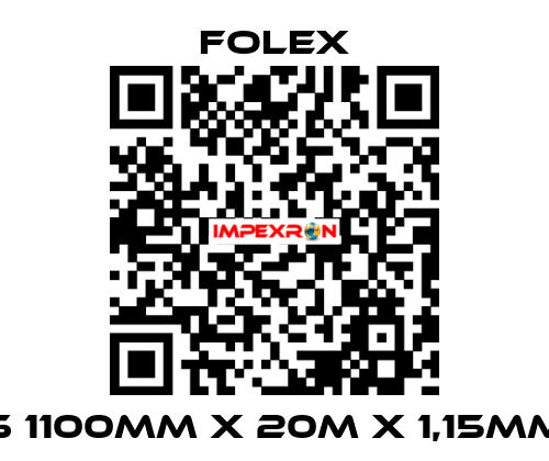 S 1100mm x 20m x 1,15mm Folex