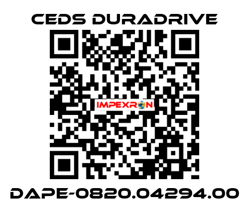 DAPE-0820.04294.00 Ceds Duradrive