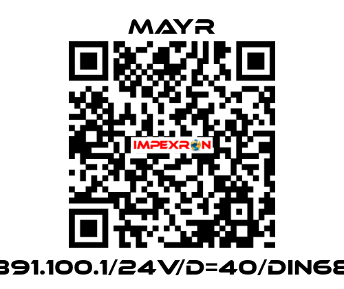 150/891.100.1/24V/d=40/DIN6885/1 Mayr