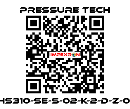 XHS310-SE-S-02-K-2-D-Z-015 Pressure Tech