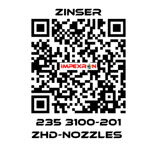 235 3100-201 ZHD-nozzles  Zinser