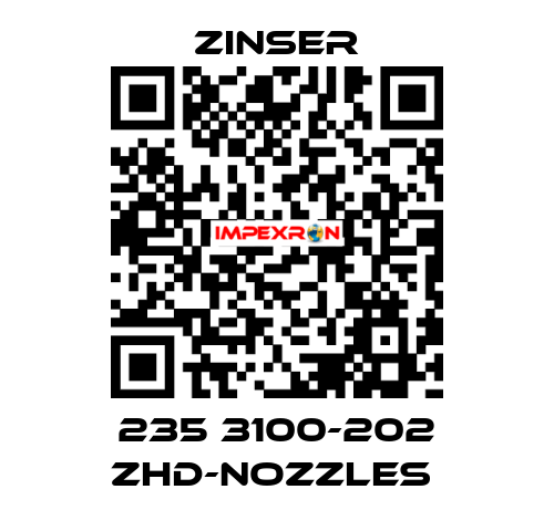 235 3100-202 ZHD-nozzles  Zinser