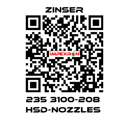 235 3100-208  HSD-nozzles  Zinser