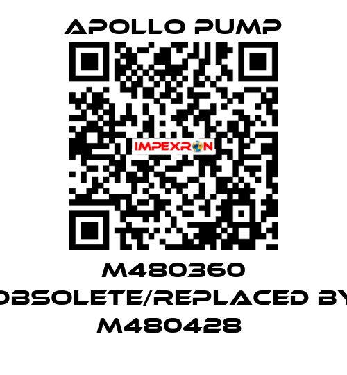 M480360 obsolete/replaced by M480428  Apollo pump