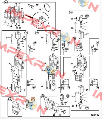 JCB Valve relief Husco