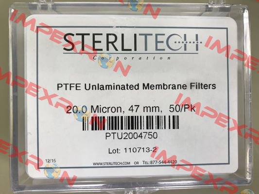 PTU2004750 (pack 1x50)  Sterlitech