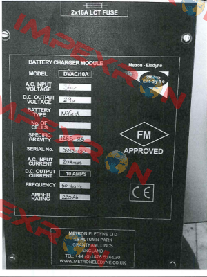 E-30374-SU-7 Metron Eledyne Ltd