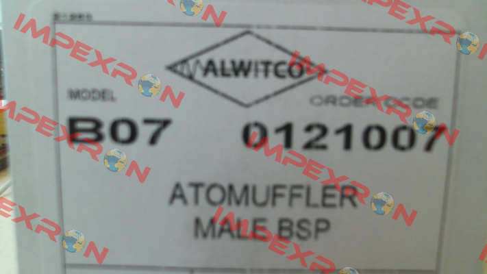 p/n: 080500010 Type. B07-0121007 Alwitco